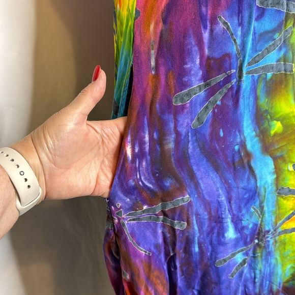 Hula Hula Hawaii Dragonfly Tie Dye Dress / Coverup (OS) - Picture 8 of 11